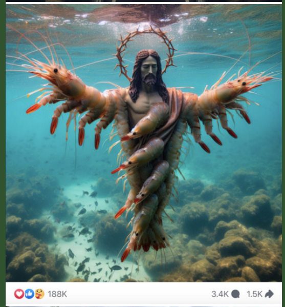 Lobster Jesus - polluting Facebook for months now.